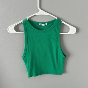 Zara green Tank top